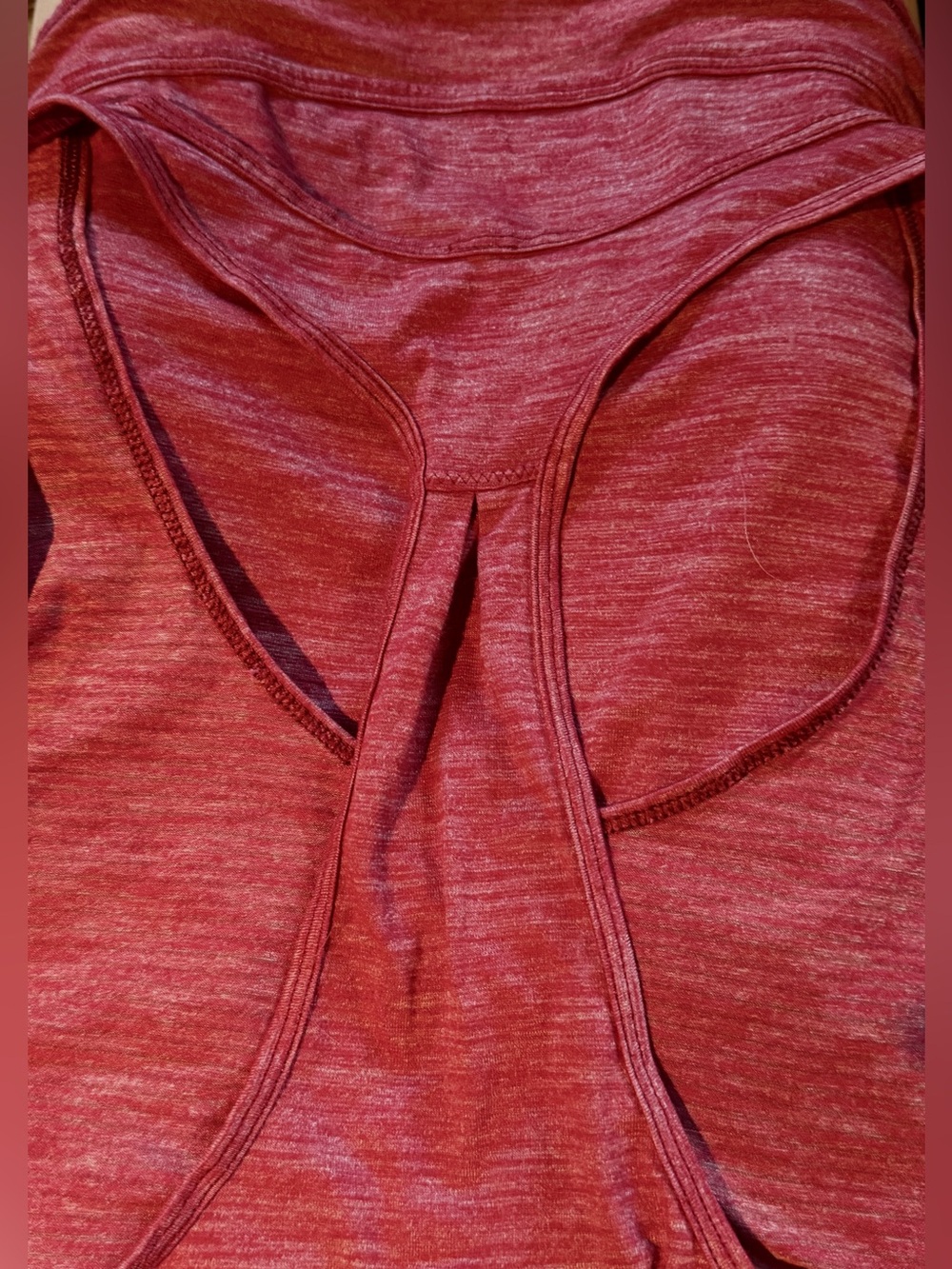 Lululemon Racerback Tank Top - Red Heather - Picture 3 of 4